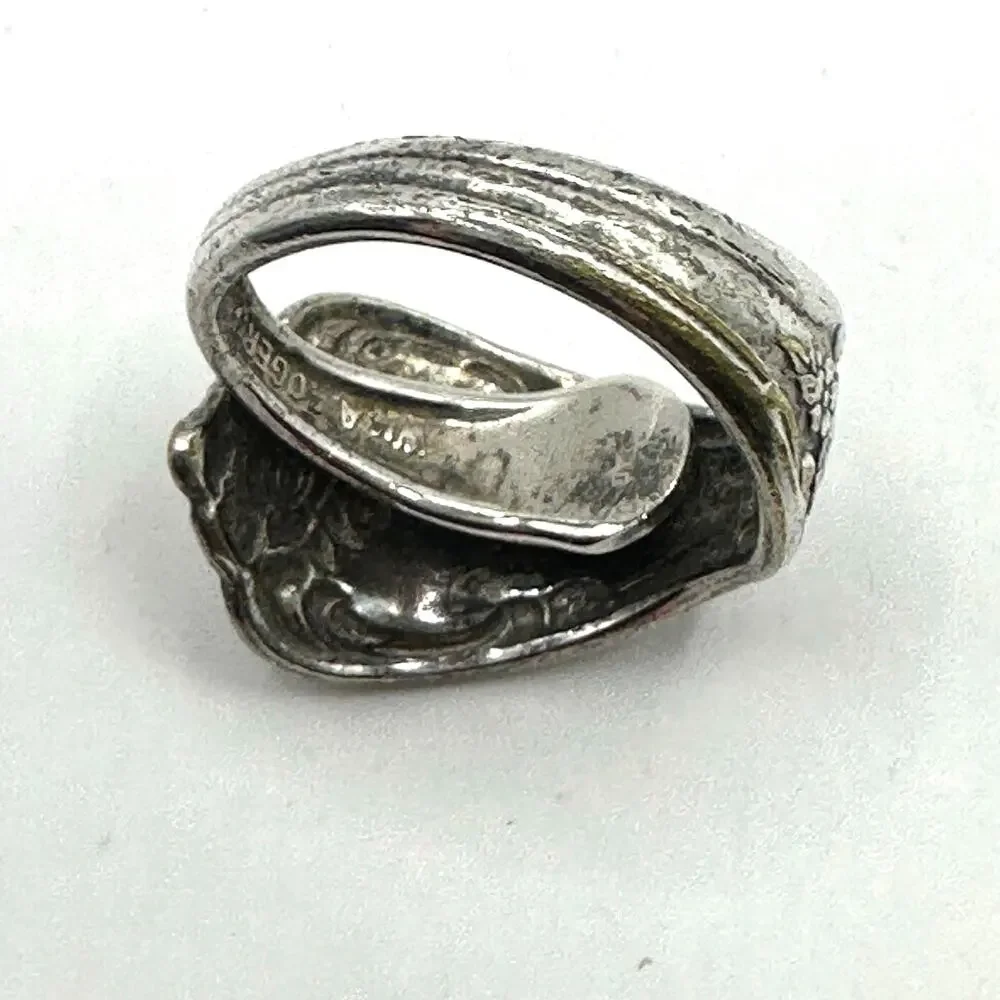 Vintage W.A. Rogers Oneida Silver Plate Spoon Bypass Pinkie Ring Retro Size 4.25